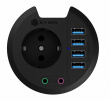 IcyBox ICY BOX IB-HUB1430 Desk Hub 80mm