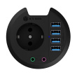 IcyBox ICY BOX IB-HUB1430 Desk Hub 80mm