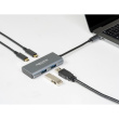 DELOCK Externer USB 3.2 Gen 2 USB Type-C Hub mit 2 x USB Typ-A und 2 x USB Type-C