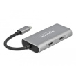 DELOCK Externer USB 3.2 Gen 2 USB Type-C Hub mit 2 x USB Typ-A und 2 x USB Type-C