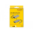 DELOCK Externer USB 3.2 Gen 2 USB Type-C Hub mit 2 x USB Typ-A und 2 x USB Type-C