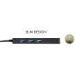 D I-TEC USB-C SLIM HUB + GLAN