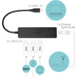 D I-TEC USB-C SLIM HUB + GLAN