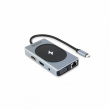 D Dicota USB-C 10-in-1 Charging Hub 4K PD 100W silver