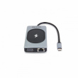 D Dicota USB-C 10-in-1 Charging Hub 4K PD 100W silver
