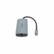 D Dicota USB-C 8-in-1 Multi Hub 4K PD 100W silver
