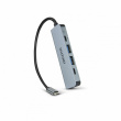 D Dicota USB-C 5-in-1 Video Hub 4K PD 100W silver