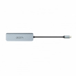 D Dicota USB-C 5-in-1 Video Hub 4K PD 100W silver
