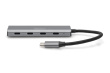 DIGITUS USB-C 4 Port HUB dunkelgrau 4x