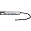 USB-C HUB 5Port D-Link DUB-M520 2xUSB3.2 Gigabit Lan RJ45 USB-C HDMI 4K passiv Silver Black