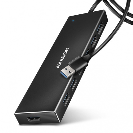 AXAGON AXAGON HUE-F7A, HUB 7- port USB 3.2 Gen 1 ALU