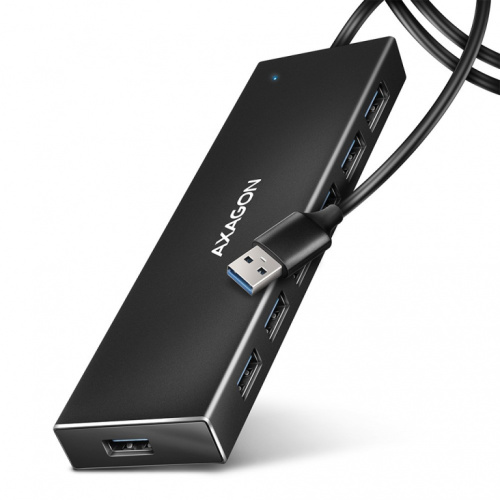 AXAGON AXAGON HUE-F7A, HUB 7- port USB 3.2 Gen 1 ALU
