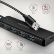 AXAGON HUE-C1A, HUB 4-port USB 3.2 Gen 1 19cm cable