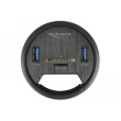 DELOCK 2 Port Tisch-Hub 2x SuperSpeed USB Typ-A und Card Reader fur SD und Micro