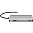USB-C HUB 6Port D-Link DUB-M610 2xUSB3.0 USB-C HDMI 4K SD microSD passiv Grey