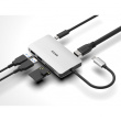 USB-C HUB 6Port D-Link DUB-M610 2xUSB3.0 USB-C HDMI 4K SD microSD passiv Grey