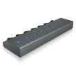 IcyBox ICY BOX IB-HUB1701-C3 7xUSB Type-A, On-Off,al