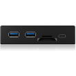 HUB ICY BOX IB-HUB1417-i3 - Hub - 2 x SuperSpeed USB 3.0 + 1 x USB-C