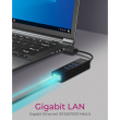 ICY BOX IB-HUB1419-LAN USB 3.0/USB-C HUB 3xUSB 3.0; 1xGigabit LAN