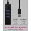 ICY BOX IB-HUB1419-LAN USB 3.0/USB-C HUB 3xUSB 3.0; 1xGigabit LAN