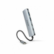 D Dicota USB-C 4-in-1 Highspeed Hub 10 Gbps silver