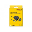 DELOCK 3 Port Tisch-Hub 1x USB Type-C und 2x USB Typ-A + HD-Audio Ports