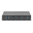 DIGITUS USB-Hub 4-Port 3.0->4xA3.0 industrial line schw.