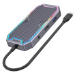 UNITEK uHUB S7+ Wired USB 3.2 Gen 2 (3.1 Gen 2) Type-C Grey