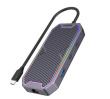 UNITEK uHUB S7+ Wired USB 3.2 Gen 2 (3.1 Gen 2) Type-C Grey