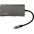 LC-Power LC-HUB-C-MULTI-5 USB-C auf 3xUSB-A/USB-C/HDMI/MicroSD/SD/LAN