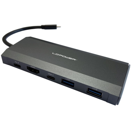 LC-Power LC-HUB-C-MULTI-7-M2 USB-C auf 2xUSB-A/2xUSB-C/HDMI