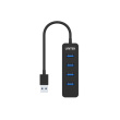 UNITEK uHUB Q4 USB 3.2 Gen 1 (3.1 Gen 1) Type-A 5000 Mbit/s Black