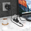 UNITEK uHUB Q4 USB 3.2 Gen 1 (3.1 Gen 1) Type-A 5000 Mbit/s Black