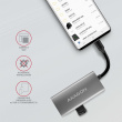 Axagon HMC-4G2 interface hub USB 3.2 Gen 2 (3.1 Gen 2) Type-C 10000 Mbit/s Grey