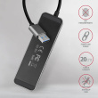 Axagon HUE-MSA Superspeed USB-A Switch Hub 4x USB 3.0 aktiv - 20cm schwarz USB 3.2 Gen 1 (3.1 Gen 1) Type-A 5000 Mbit/s Grey