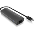 ICY BOX IB-HUB1406-C USB-C HUB 4-Port 3xUSB 3.0; 1xGigabit LAN