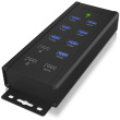 ICY BOX IB-HUB1703-QC3 USB 3.0 HUB 7-Port 7xUSB 3.0; 3xLadeanschluss QC3.0