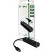 USB3.0 HUB 3Port Inter-Tech Argus IT-310 1x RJ45 Gigabit Lan passiv Must
