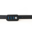 Techly IUSB3-HUB3-ROTB interface hub USB 3.2 Gen 1 (3.1 Gen 1) Type-A 5000 Mbit/s Black