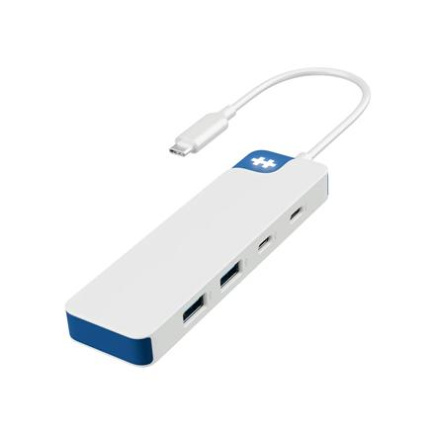 Hyper HyperDrive Flex 4 Port USB-C Combo Hub, Valge/Blue | HD5200BUGL