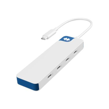 Hyper HyperDrive Flex 4 Port USB-C Hub, Белый/Blue | HD5201BUGL