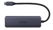 UNITEK uHUB Q4 USB 3.2 Gen 1 (3.1 Gen 1) Type-C 5000 Mbit/s Grey