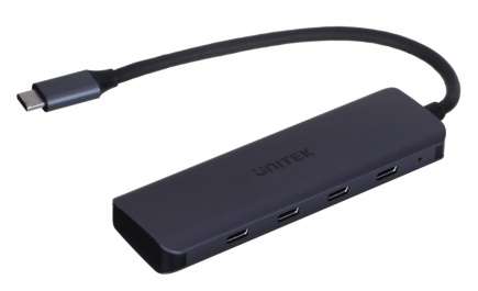 UNITEK uHUB Q4 USB 3.2 Gen 1 (3.1 Gen 1) Type-C 5000 Mbit/s Grey
