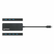 MANHATTAN 7-Port USB Hub C-Stecker A-Buchse 5Gbit/s schwar