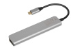 iBox IUH3SL4K interface hub USB Type-C 5000 Mbit/s Silver