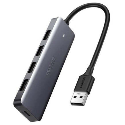 Ugreen Hub 4-in-1 USB-C Adapter to 4× USB 3.0 + USB-C Grey PERUGRHUB0006