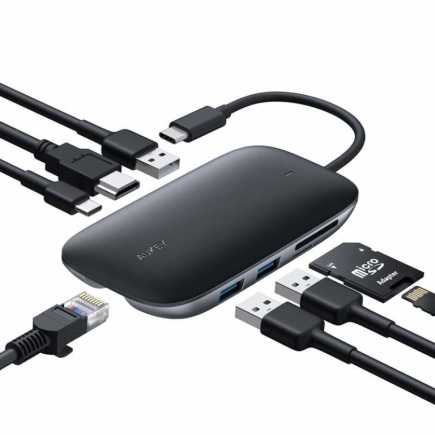AUKEY CB-C71 interface hub 5000 Mbit/s Must