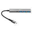 Goobay 76562 Slim 4-Port USB-Hub, USB-C > 1x USB-C, 3x USB-A (USB 3.2)