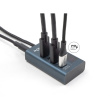DELOCK USB 10 Gbps Hub mit 4 USB Type-C Ports davon 3 x Datenport + 1 x Daten und PD 20 Watt mit Leistungsanzeige