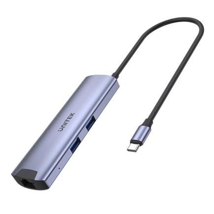 UNITEK H1112F interface hub USB 3.2 Gen 1 (3.1 Gen 1) Type-C 5000 Mbit/s Grey